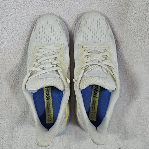 Hoka One One Womens Clifton 8 1119394 BDBBW White Running Shoes Sneaker Sz10.5 B - Picture 5 of 13